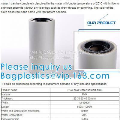 Polyvinyl Alcohol PVA, Dissolving Non Woven Embroidery Fabric, Breathable, Sustainable, Fusible, Water-Soluble photo-5