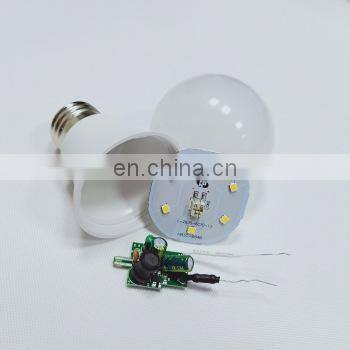 dc saving bulbs 3w 5w 7w 9w 12w 15w e27 b22 led bulb light accessories skd parts plastic aluminum housing driver pcb board