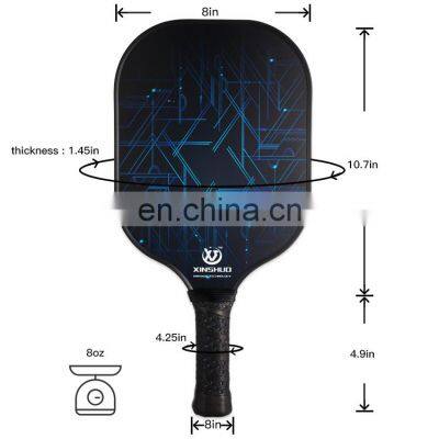 Outdoor Sports Graphite Carbon Fiber Pickleball Racket