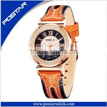 2016 Customized Delicate Promotion Leather Strap Watch photo-3