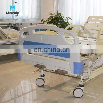 Manufacturer Good Quality Hand-operated 2 Function Cranks Medical Med Beds Metal Manual Clinic Patient Care Use Hospital Bed photo-5