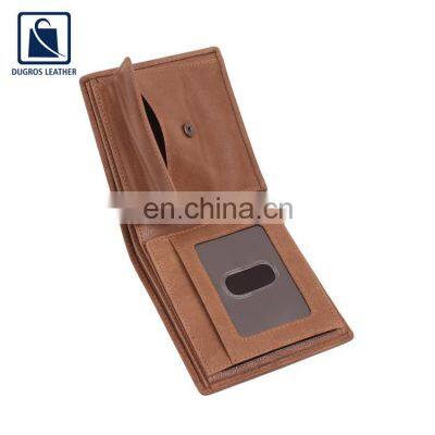 Anthracite Fittings Fashion Style Luxury and Modern Design Genuine Leather Wallet for Men photo-3