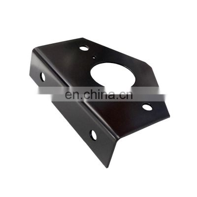 OEM Custom Accessories Sheet Metal Steel Black Powder Coated Connecting Furniture Hardware Brackets