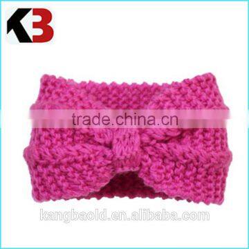 2016 Fall and winter fine quality knitting bowknot women red knit headband supplier