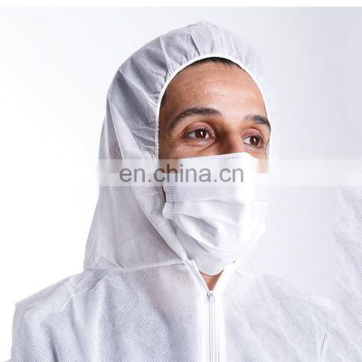 Wholesale Individual Pack Elastic Cuff with Hood non-wowen 50g SF Disposable Coverall