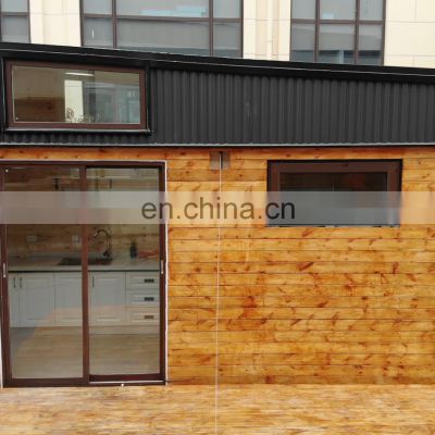 Prefab Container Mini Movable Mobile Modular Homes Field Site Office Trailer Tiny House On Wheels For Sale photo-2