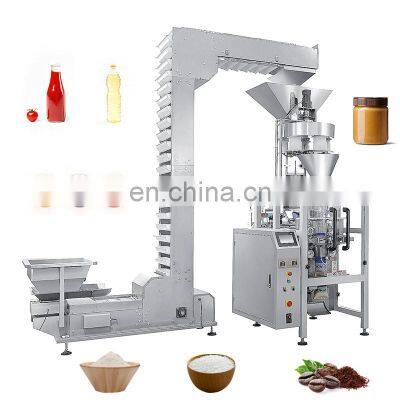 Automatic Vertical Food Liquid Oil Flour Sugar Spice Rice Granule Ketchup Chip Coffee Powder Pack Machine