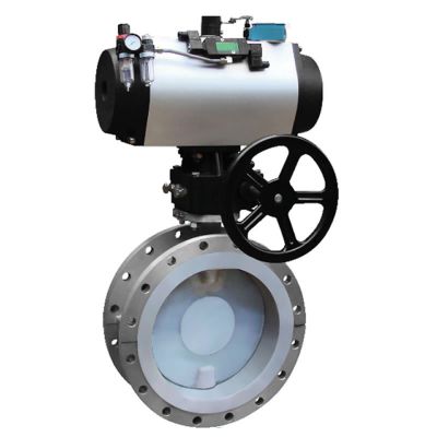 Fluorine-lined butterfly valve D671F46-16C