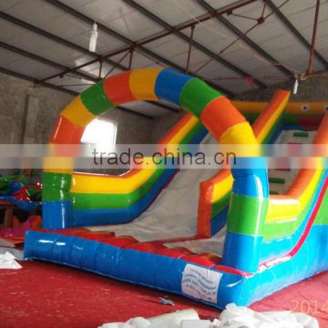 Chongqi PVC Trapualin Inflatable Dry Slide ,inflatable Water Slides For kids and adults