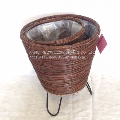 Factory Customized Cheap willow wood basket/wicker laundry basket