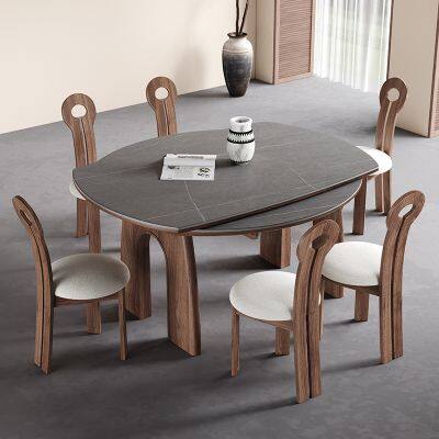 Folding Solid Wood Dining Table photo-5