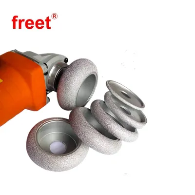 Vacuum Brazed Diamond Grinding Wheels for Demi-Bullnose Edge Profile Stone Granite Marble