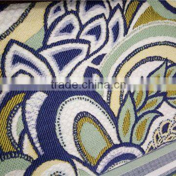 Widely usage sofa upholstery fabric polyester jacquard fabric witn plain