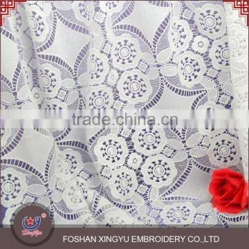 Sale High Quality Factory Water Soluble Micro Fiber Polyester Chemical Lace Fabric Decoration for Wedding Dress, Apparel photo-5