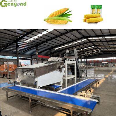 Shanghai Green Maize Husk Remover Fresh Maize Husk Remover Sweet Maize Husk Removal Machine
