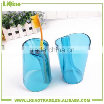 Irregular shape transparent pp advertisement promotion tooth mug