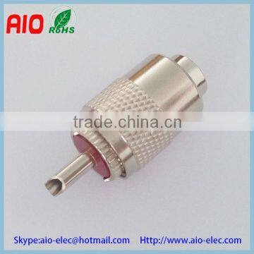 twist on UHF male PL259 RF connector for RG58,RG59,RG6U,RG213