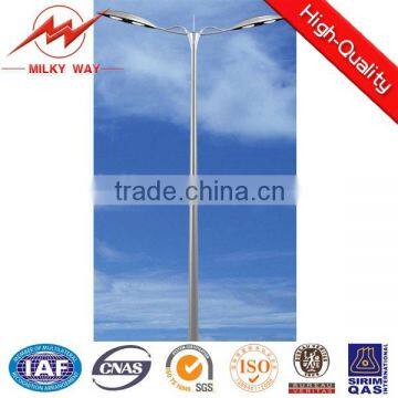 8m double arm street lighting pole