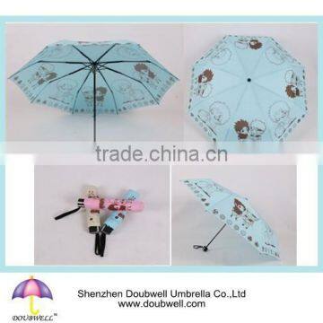 promotion 3 fold cheap umbrella for gift umbrella