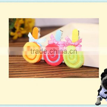 Manufacturers wholesale pet accessories fine candy hair clips