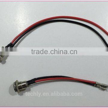 5.5x2.1mm 2PIn Female Mount Power Jack Socket To 0.8mm Tab Wire Harness photo-2