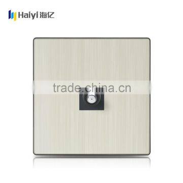 Haiyi China Products 1 Gang Electrical Satellite Wall Switch Socket Outlet