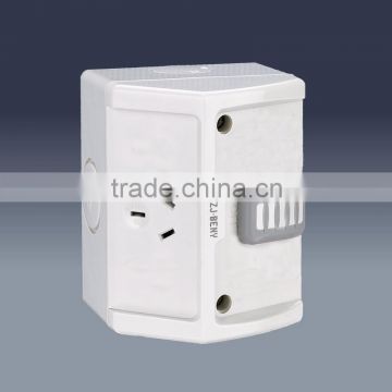 Weather proof socket with swtich(single) IP53 SAA