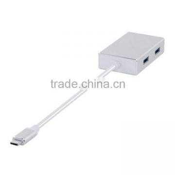 Universal Travel Aluminum USB 3.1 Type-c Male Adapter With 4 Port Hub photo-4