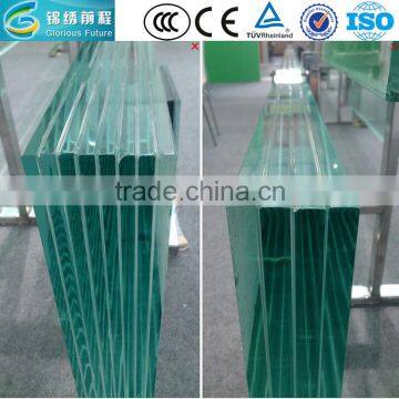 10.76mm 10.76mm laminated toughened glass with CE and ISO9001