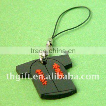 clothes model cell phone chain soft pvc