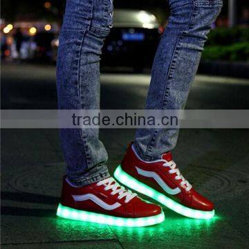 wholesale new design lighting red led shoes LED USB Charge shoes