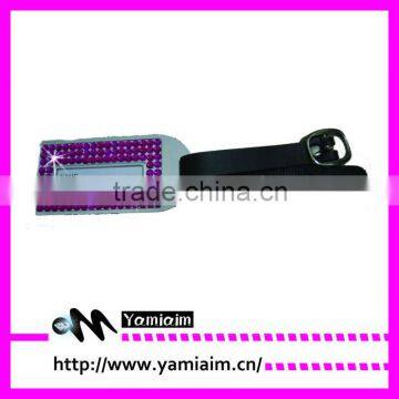 2013 hotsale crystal luggage tag