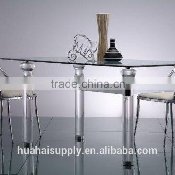 2015 popular acrylic furniture sets dining table and chairs