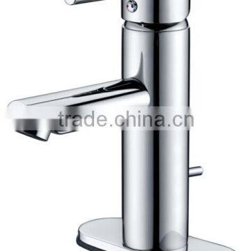 chrome-plated brass basin faucet,single lever,single hole faucet