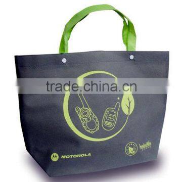 PP non-woven lamination bag with button connecting on handle part