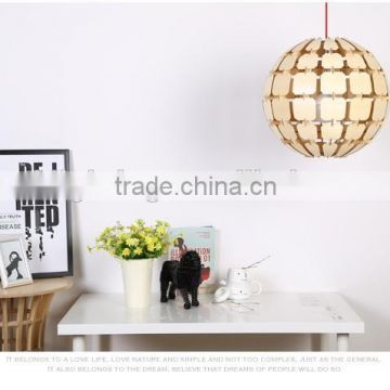 Hot sale wood art decor pendant pine cone lamp wood chandelier light JK-8005B-31 LED pendant light