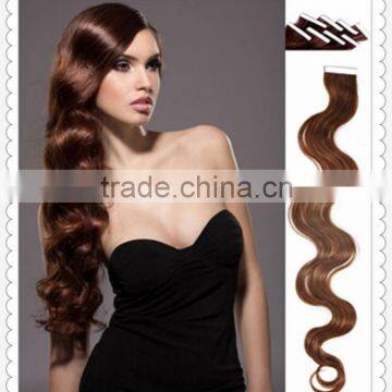 2014 AAAAA Hot Selling Skin Weft PU Hair extension with cheap price