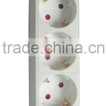 4way German Socket Surge Protector With Schuko Plug photo-2