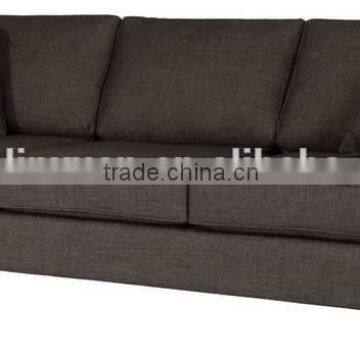 Brown fabric long coach hotel sofa XY0241