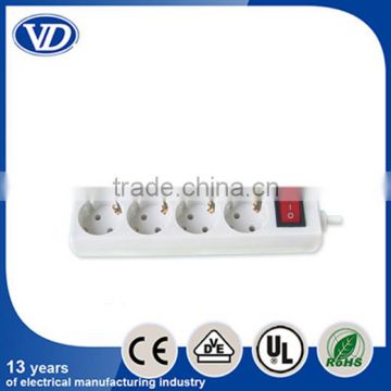 European 4 way electrical socket, socket switch