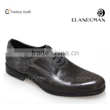 New style comfort leather men evening dress shoes with leather sole wholesale