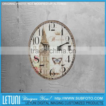 Oval Shape Antique Quartz Wall Clock Dials