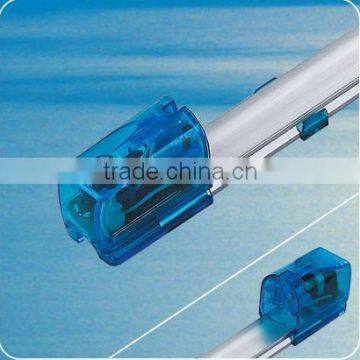 aluminum alloy electronic lamp fixture with transparent blue holder P140 P130 P120