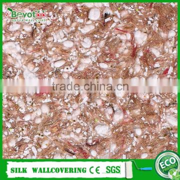 natural fiber wall coating decorative wall covering soundproof wall coating