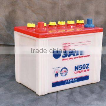 80D26L/R 12V 60 AH Car battery