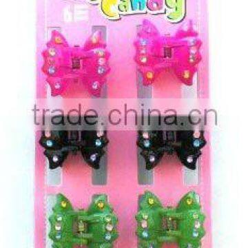 6 PCS FASHION BUTTERFLY PLASTIC CLAW CLIP