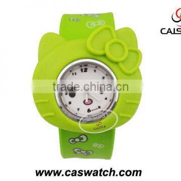 Hello kitty silicone slap watch, fashion kid watch