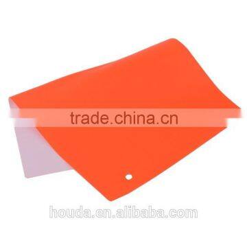Fluorescent PVC Coated Polyester Reflective Fabric for Rain Coat Safety Vest Warning Triangle photo-3