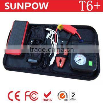 SUNPOW multi-functional portable jump starter with air compressor