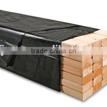 Black plastic sheeting roll